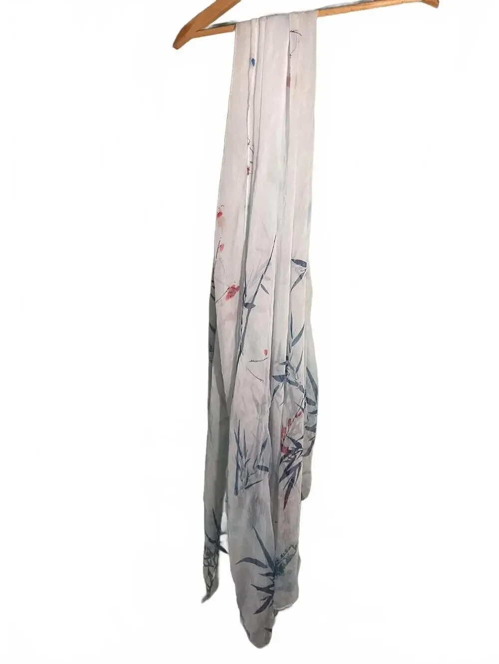 Lightweight Sheer Floral Print Scarf 72” x 56”
